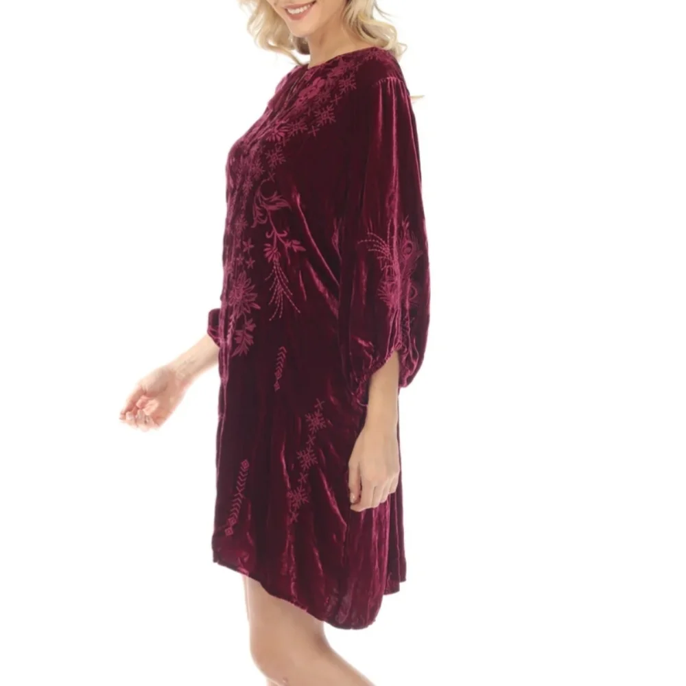 NWT JOHNNY WAS VELVET DRESS SIZE XL - Picture 3 of 10